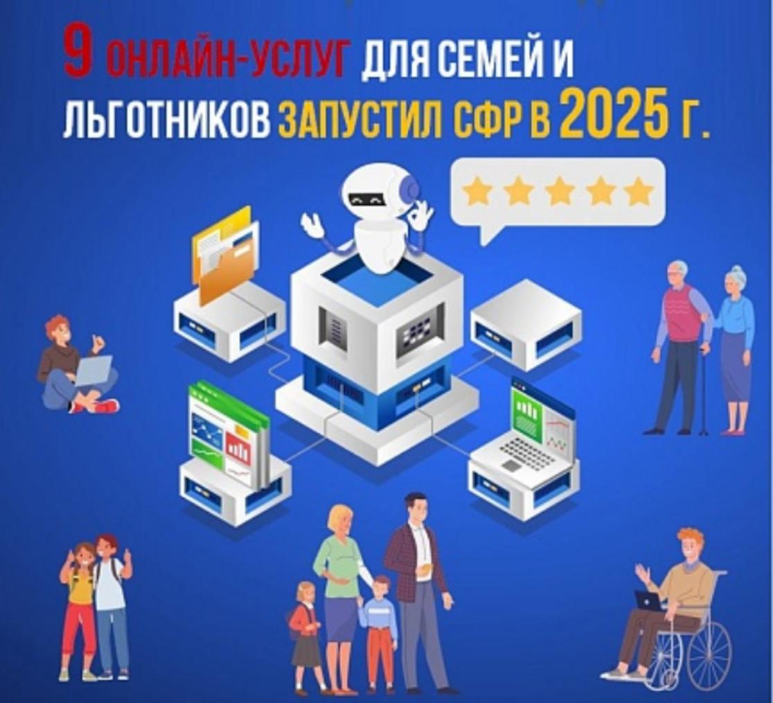 9 онлайн-услуг для семей и льготников запустил Соцфонд в 2025 г.