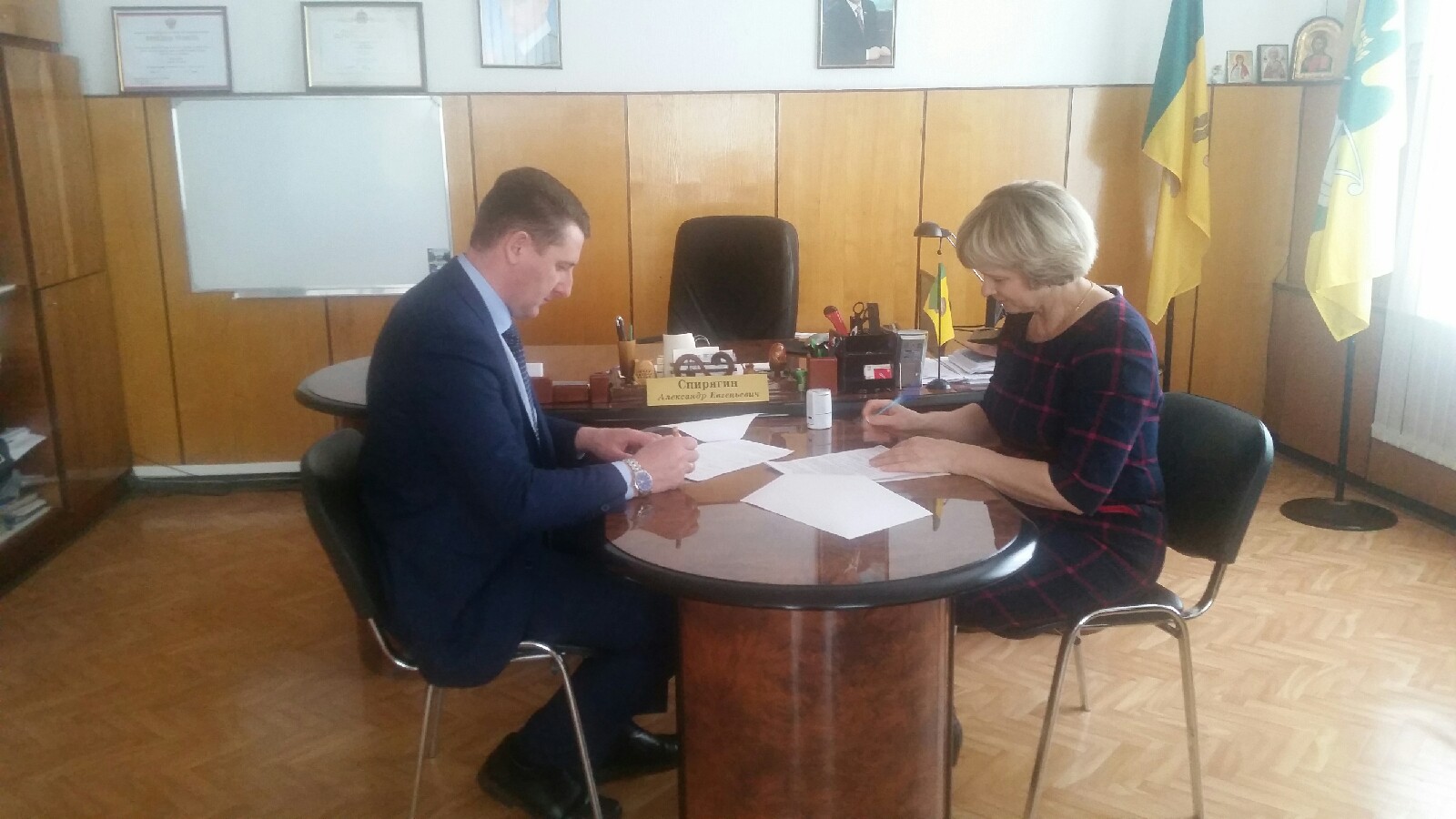 Глава Администрации Колышлейского района Александр Спирягин подписал Протокол о намерениях по взаимному сотрудничеству