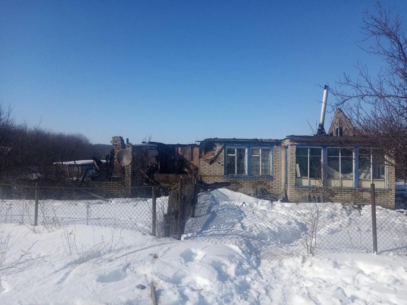 В с. Чубаровка Колышлейского района 2 марта 2024 года в двух квартирном доме произошел пожар