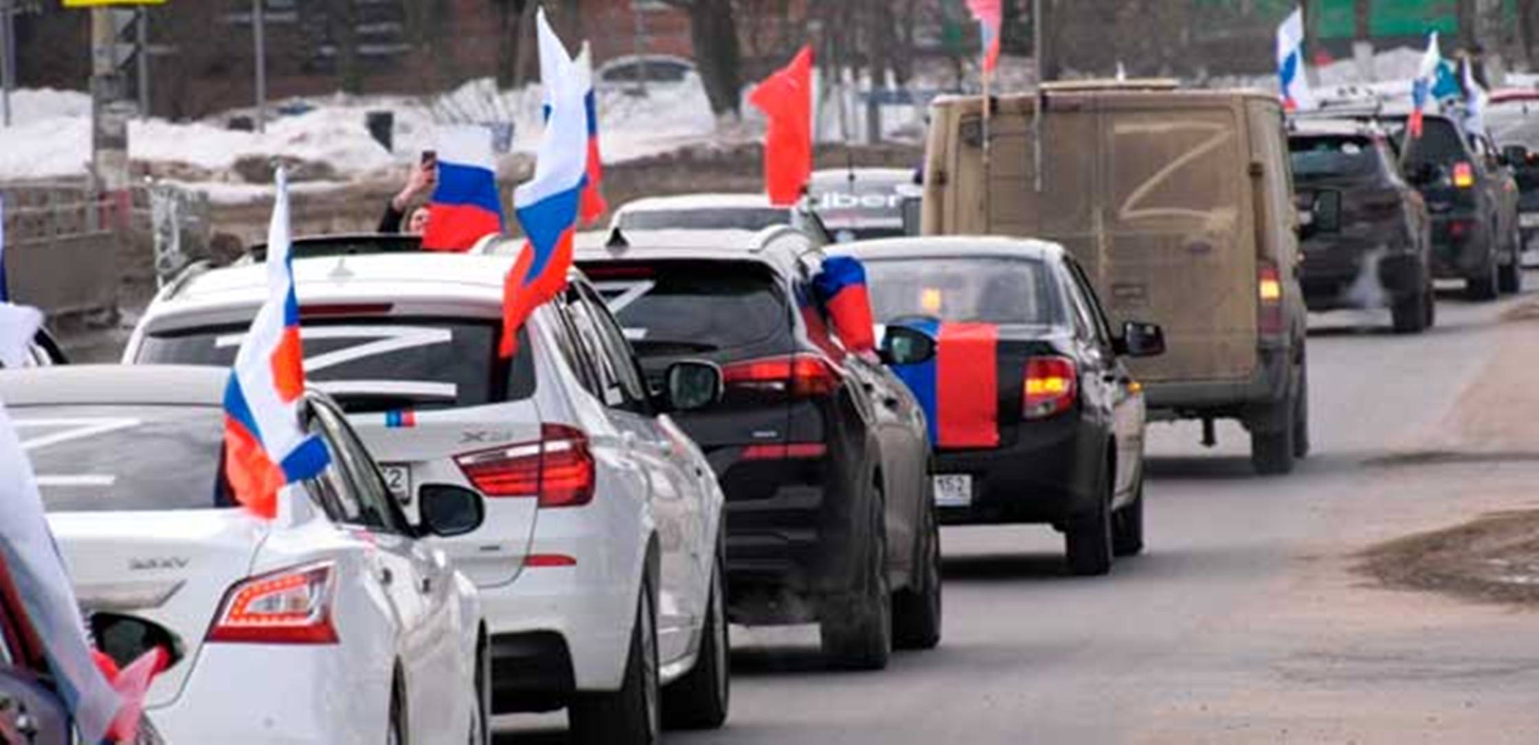 Автопробег, посвященный 8 - летию возвращения Крыма и Севастополя в состав России, а также в поддержку российской армии и жителей Донбасса, ставших свободными и независимыми