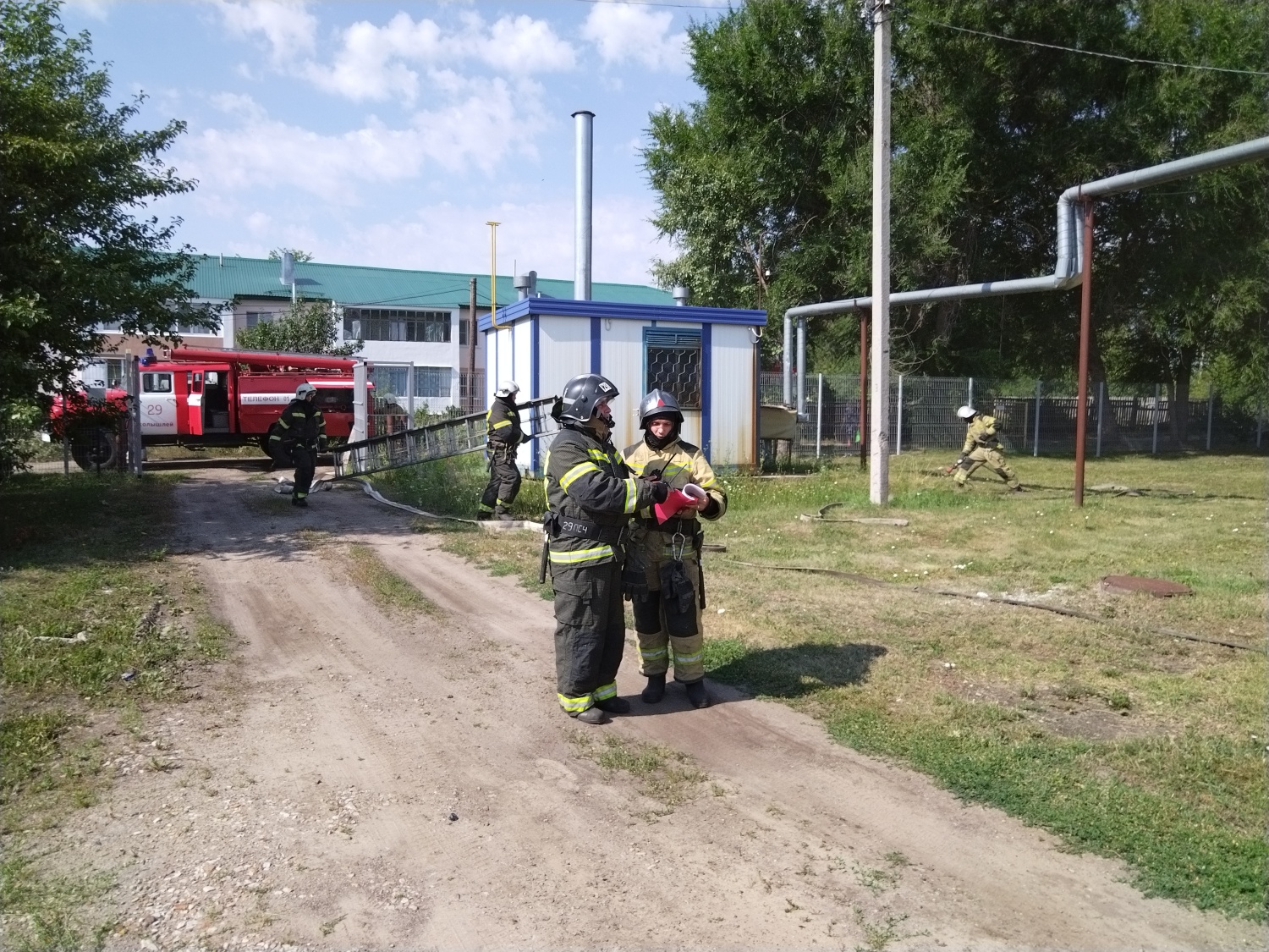 В р.п.Колышлей прошло тренировочное пожарно - тактические учение