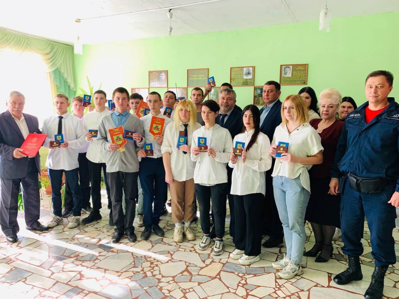 В Колышлейском  районе создано  новое молодежное  формирование -  подразделение отряда «Тигр» 