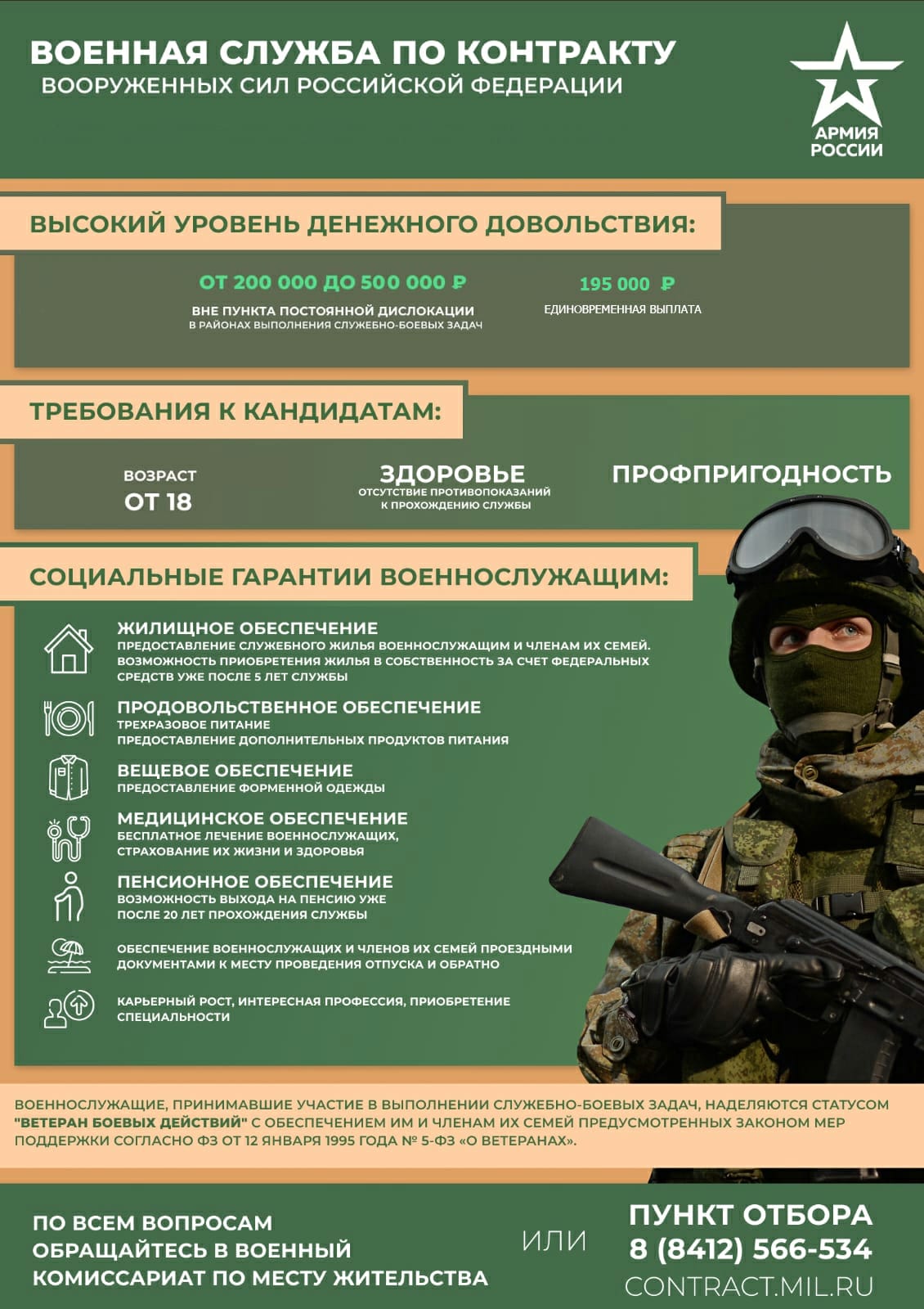 Информация для участников специальной военной операции Информация для участников специальной военной операции