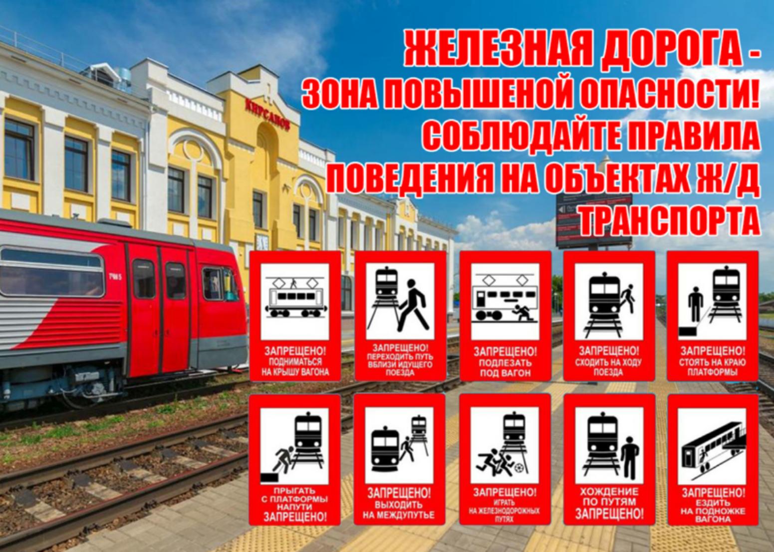 Правила поведения на железной дороге 