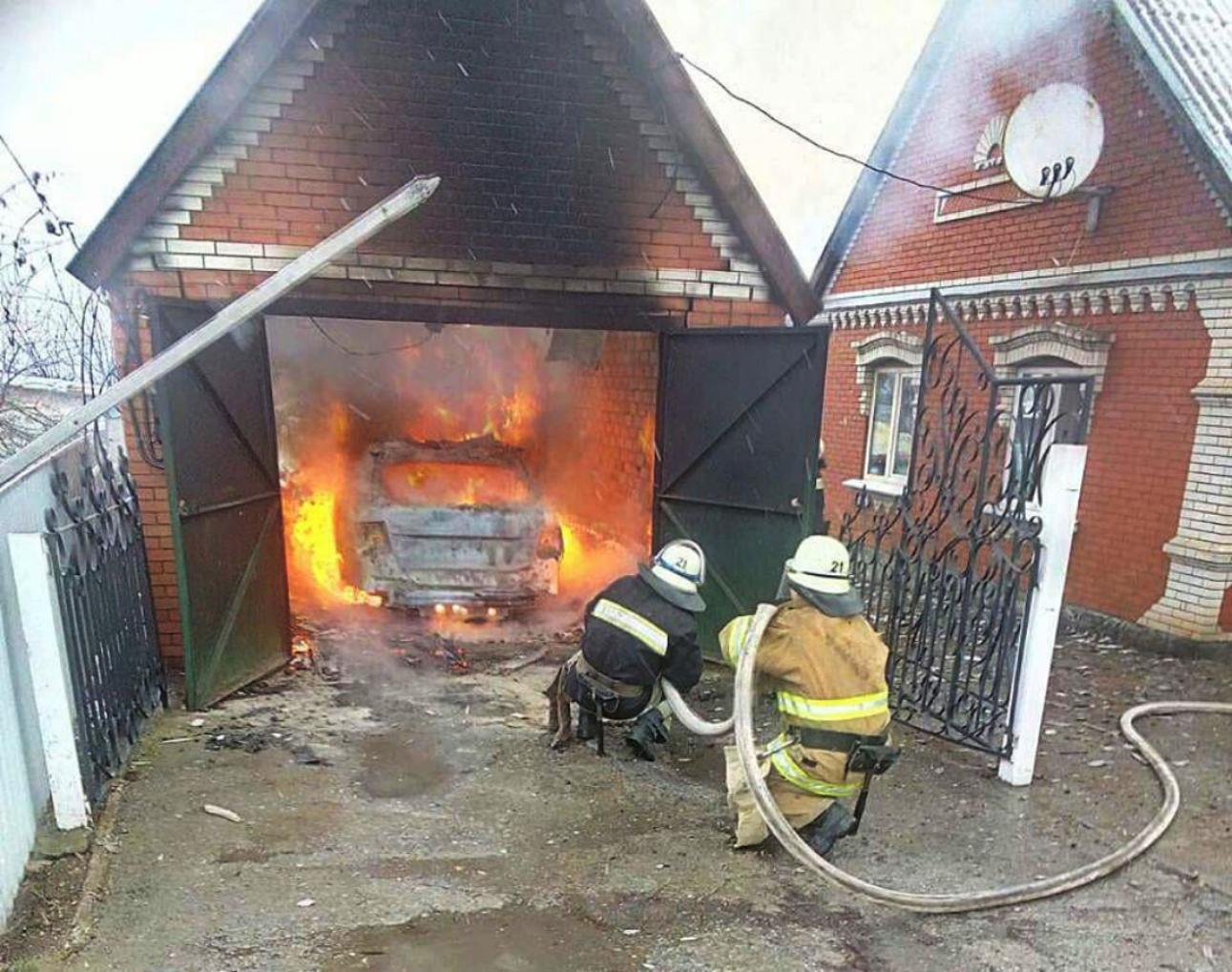 Пожар в гараже Пожар в гараже