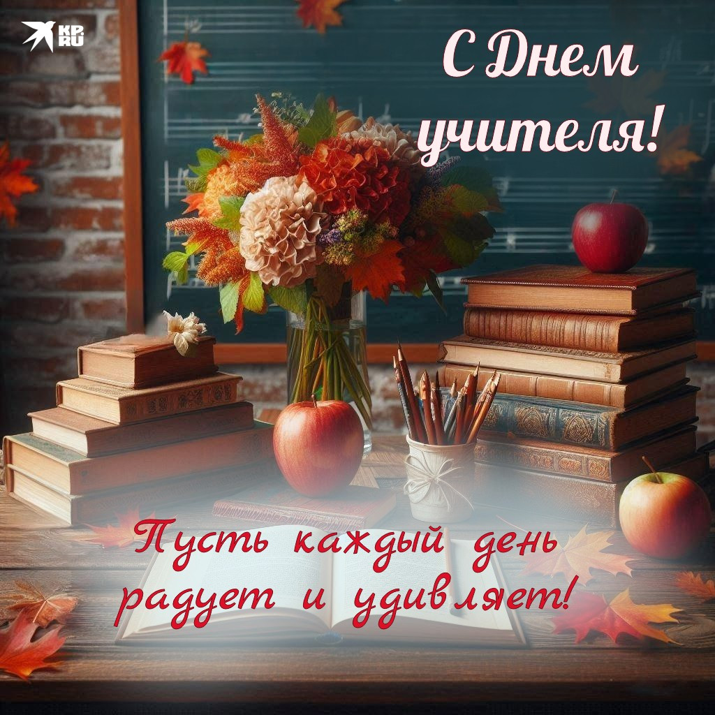 Поздравление главы Колышлейского района Михаила Максимова с Днем учителя.