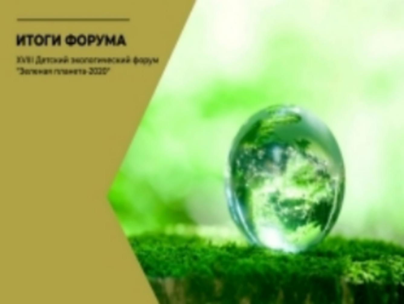 Учащиеся Колышлейского района - Лауреаты XXVIII Всероссийского и Международного форума Зелёная планета - 2020