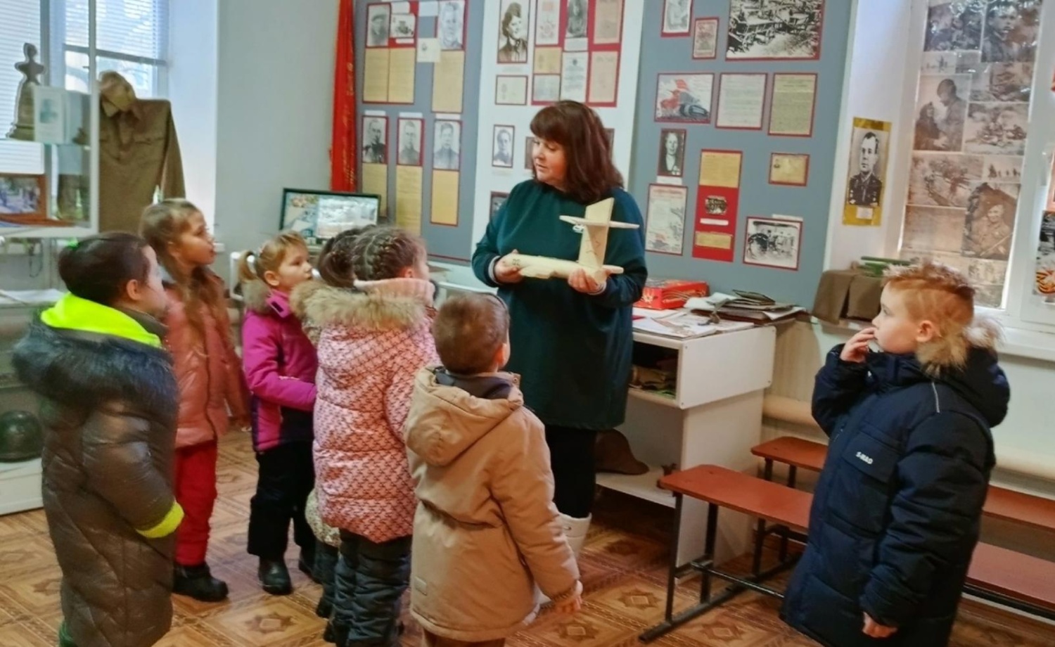 27 января подготовительная группа детского сада"Золотой ключик "посетили краеведческий музей р.п.Колышлей.