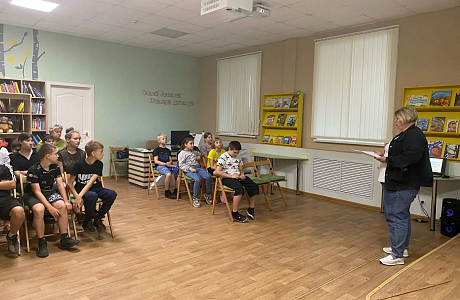 В районной библиотеке для детей лагеря "Малышок" 25 июня прошла профилактическая беседа 