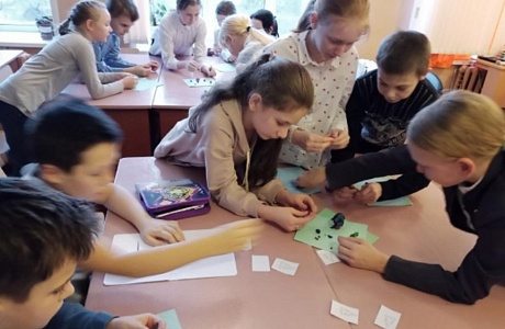 В МОУ СОШ с.Телегино 14 января прошло мероприятие "Новогодние головоломки"
