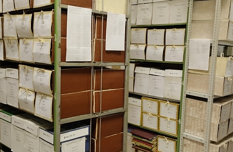 Прием документов на хранение архивным сектором Администрации Колышлейского района Пензенской области.