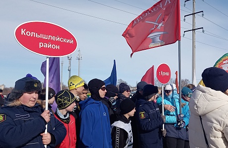 Команда Колышлейского района 2 марта приняла участие в XIII областной эстафете по лыжным гонкам 