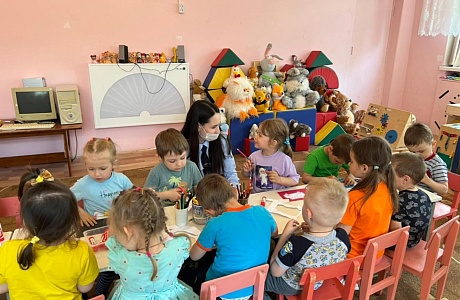 Воспитанники детского сада Колышлейского района продолжают обучаться дорожной грамоте