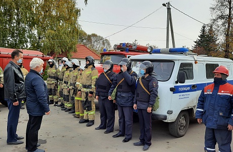 На территории Колышлейского района проведен смотр сил и средств районного звена ПТП РСЧС