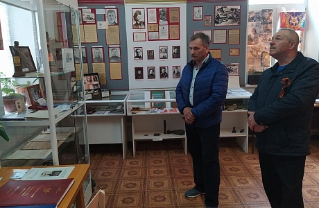 9 мая Великий праздник, в краеведческом музее побывали гости