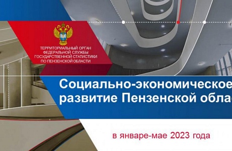 Социально-экономическое развитие Пензенской области за январь- май 2023 год.