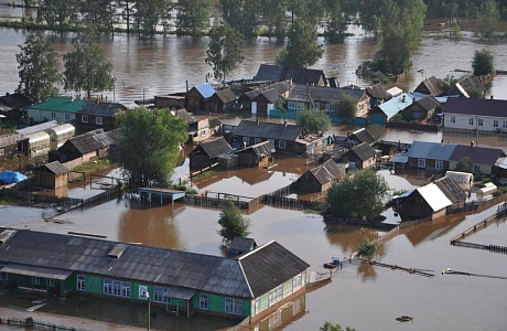 Наводнение — затопление суши водой, выступившей из берегов в период весеннего половодья или образовавшейся в результате сильных ливней