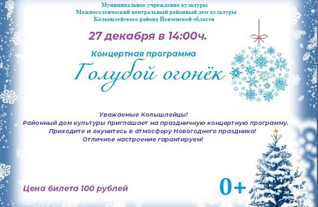 Афиша на Новогодний концерт 