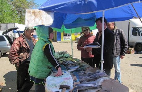 Рабочей группой по противодействию  незаконному обороту промышленной продукции совместно с представителями СМИ и Россельхознадзора 11 мая проведен рейд на продовольственной ярмарке р.п.Колышлей