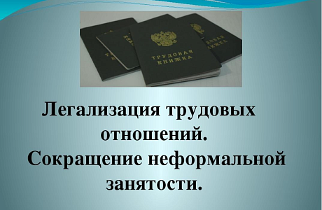 Администрация Колышлейского района сообщает о проведении в период с 1 июля по 1 августа 2018 года месячника по снижению неформальной занятости населения