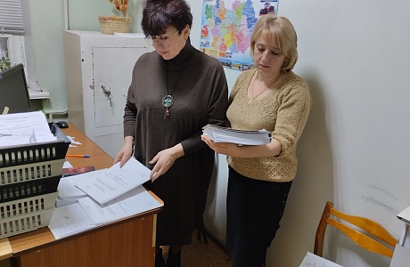 Прием документов от организаций-источников комплектования архивного сектора Администрации района Пензенской области
