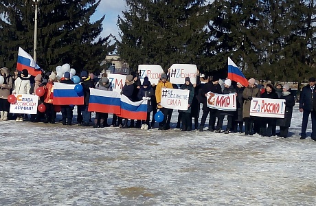 Обучающиеся Колышлейского района приняли участие  в  районной акции в поддержку Российской армии