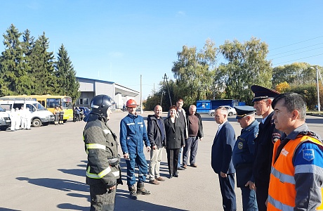 На территории Колышлейского района проведен смотр сил и средств районного звена, предназначенных для выполнения мероприятий по гражданской обороне