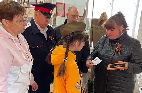 В в краеведческом музее 9 мая 2023 года побывали особенные гости, это семья Милехиных- Жуковых
