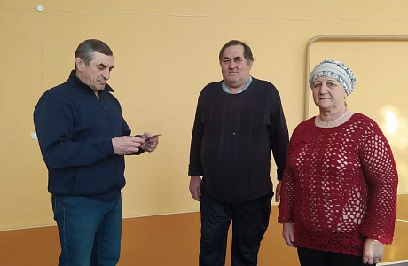 Жителям с. Пановка 15 февраля 2023 года вручены знаки ВФСК ГТО