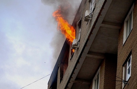 Пожар в квартире 	