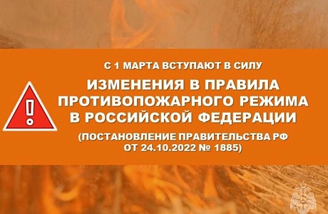 С 1 марта вступили в силу изменения в Правилах противопожарного режима в РФ С 1 марта вступили в силу изменения в Правилах противопожарного режима в РФ